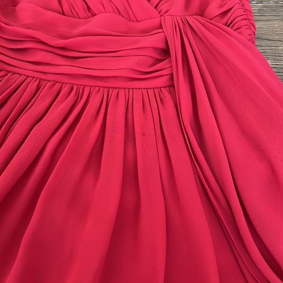 Temperley London Red Silk Cocktail Dress - Picture 5 of 6